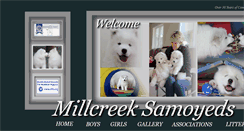 Desktop Screenshot of millcreeksamoyeds.com