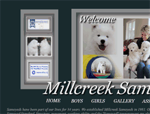 Tablet Screenshot of millcreeksamoyeds.com